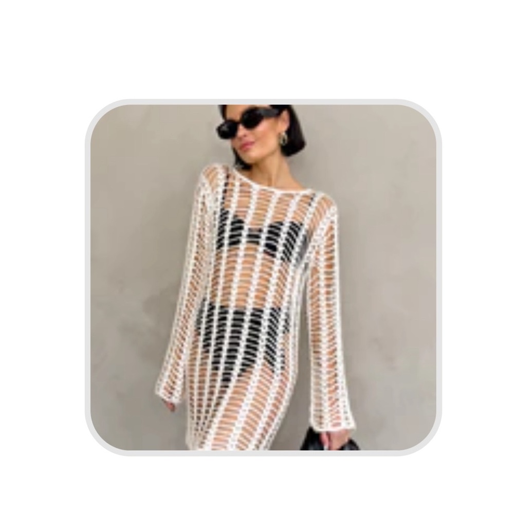 Crochet Overlay Dress